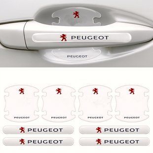Захисна плівка на та під ручки дверей для авто Peugeot (набір 8 шт) 18693111 фото