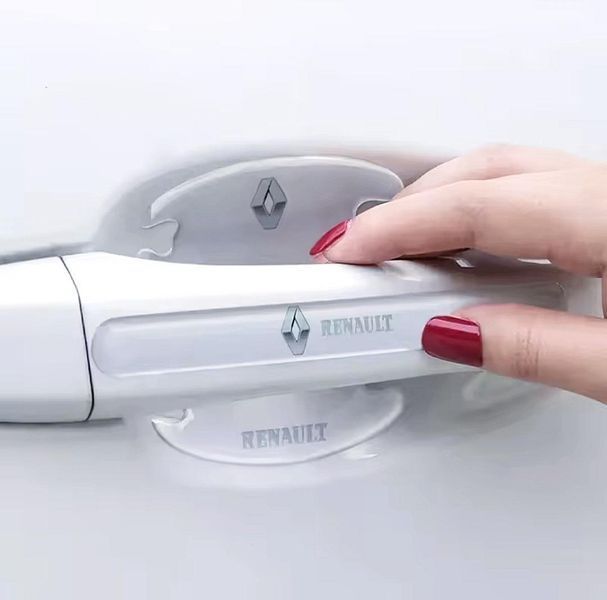 Защитная плёнка на и под ручки дверей для авто Renault Рено (набор 8 шт) 65070861 фото