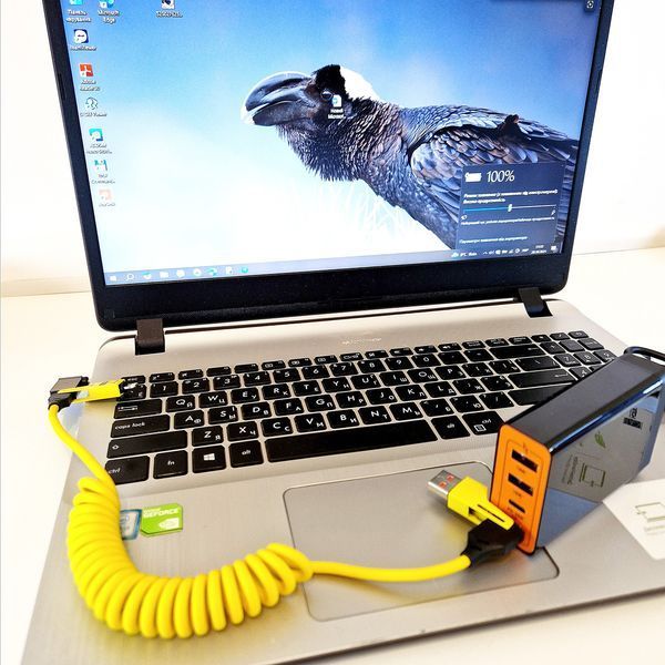 Автомобільний зарядний пристрій 12-24В для ноутбука, MacBook, телефона та планшета від прикурювача 140 Вт (4 порти) 1224VDC фото