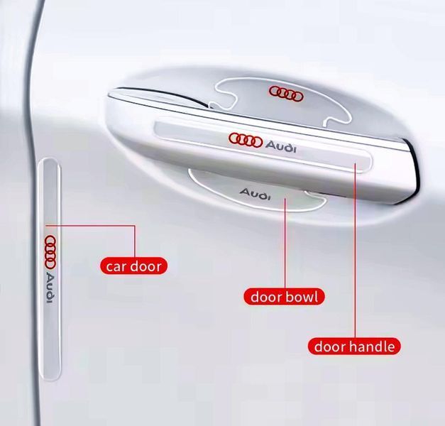 Защитная пленка под ручки на ручки машины автомобиля комплект 8 шт AUDI, Ауди 31630196 фото